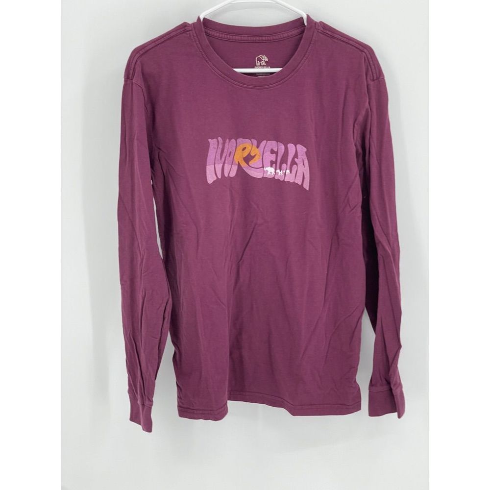 Ivory Ella Long Sleeve Top T Shirt Women Size Small Purple‎ Pink